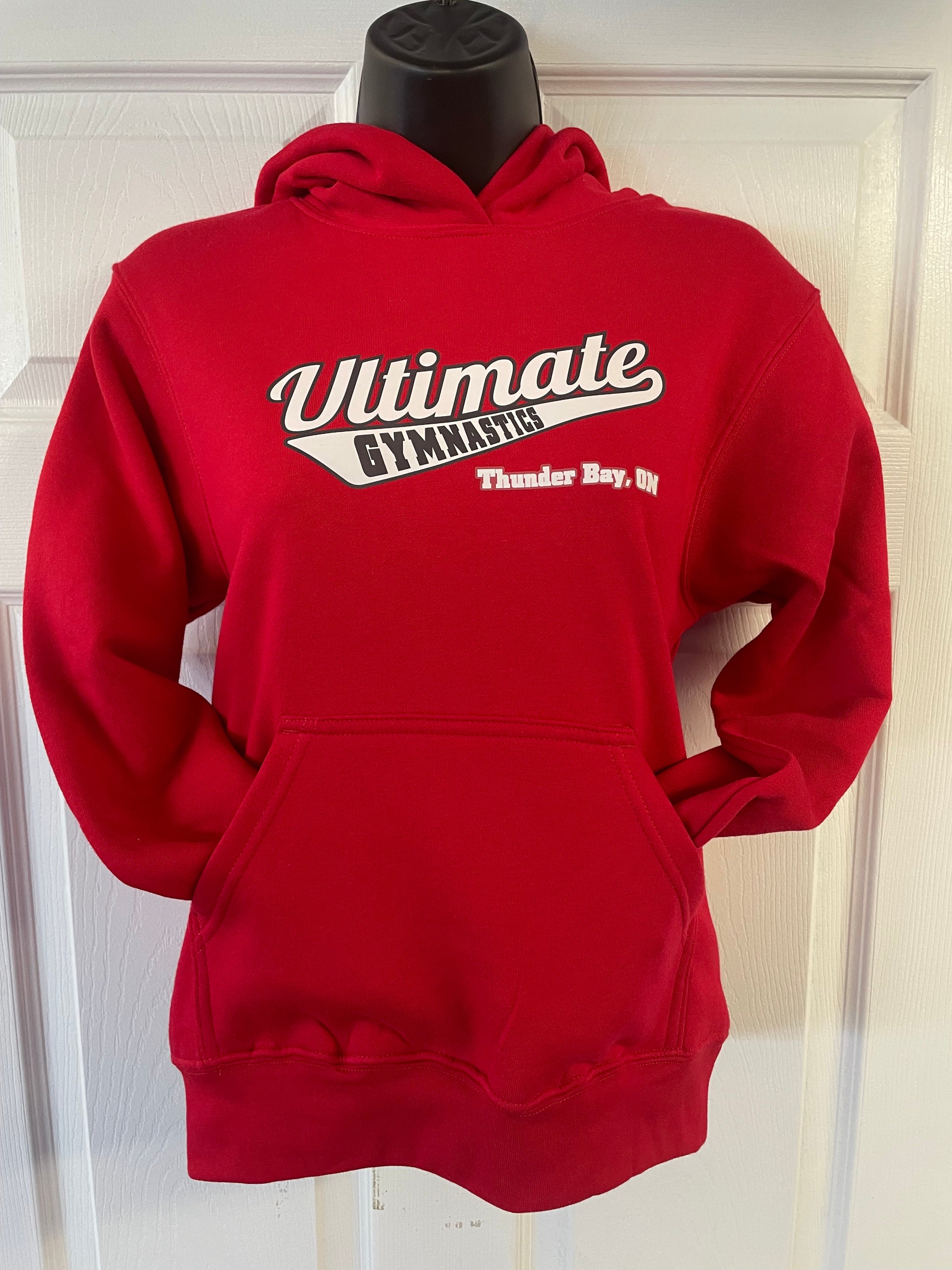 Ultimate Gymnastics Varsity Hoodie Ultimate Cherry Red Youth